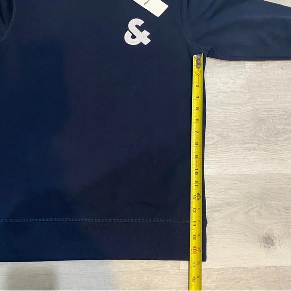 NWT Jack & Jones Logo Crewneck Sweatshirt in Navy Size S - Picture 8 of 14